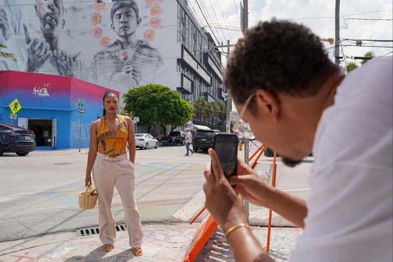 Foto en una calle de Wynwood